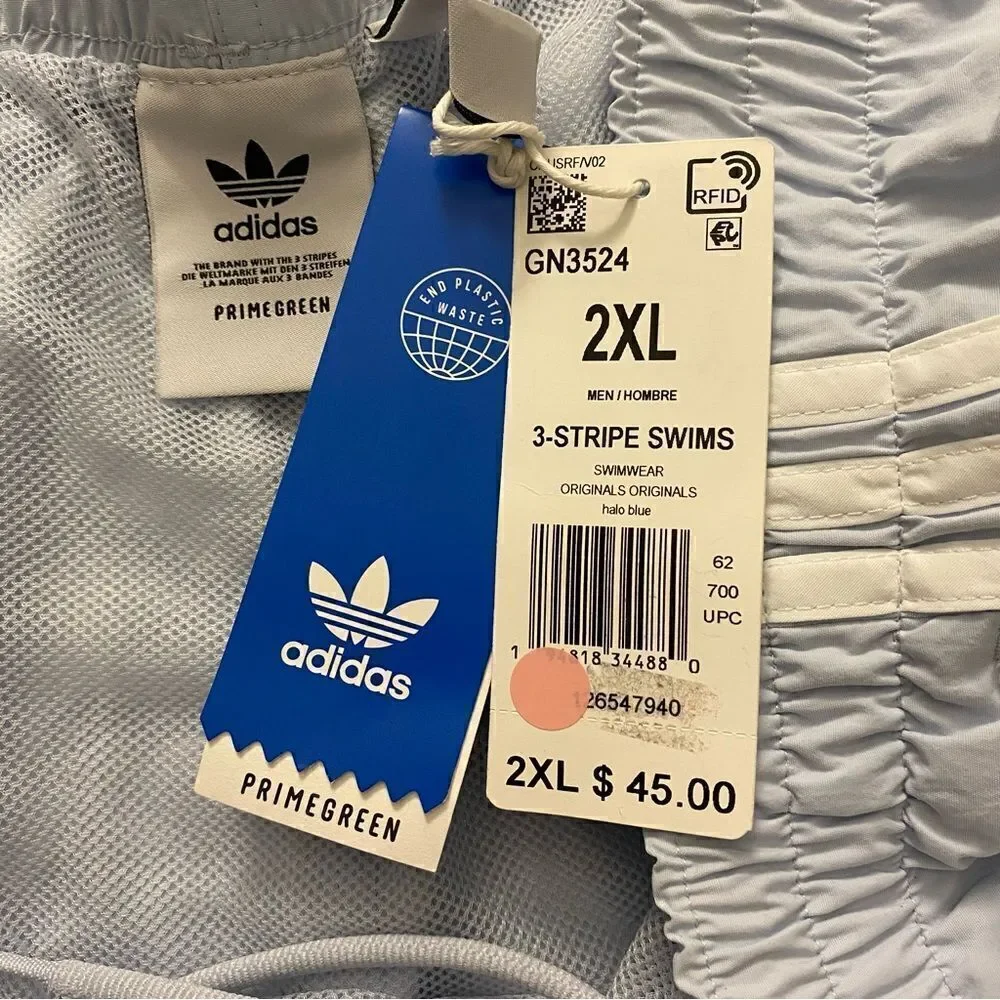 adidas Originals Men's 3-Stripes Swim Shorts